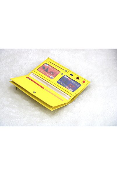 Canpellini Hakiki Deri Çift Bölmeli Lüx Kadın Cüzdanı 19x9