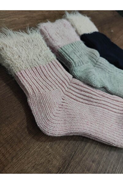 Leement socks Șosete de damă, 3 perechi de lână, cu barbă, cu cizme mijlocii