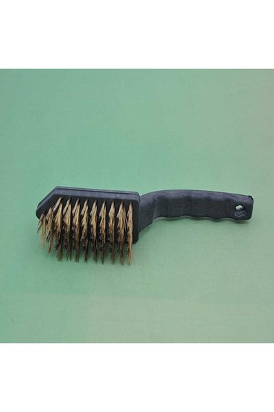 KAYAMU Metal and Plastic Handle Wire Brush - Rust Dirt Removal Cleaning Brush (K0)