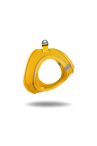 Tailpetz Air-Mesh Cat Breast Collar - Soft, Breathable, and Durable, Yellow