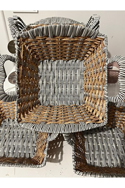 Decorland hasır sunum sepeti