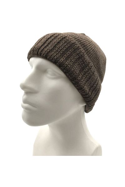 PAKER GİYİM Winter Milk Coffee Color Thick Wool Basic Knitwear Beret - Thick Siberian Beret