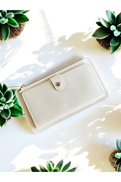 ARMOLA Kadın Fermuarlı Ve Çıtçıtlı Yumuşak Büyük  Cüzdan