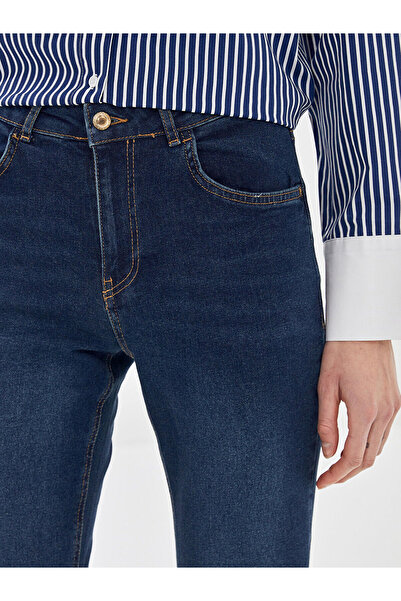 LC Waikiki Yüksek Bel Straight Fit Kadın Jean Pantolon