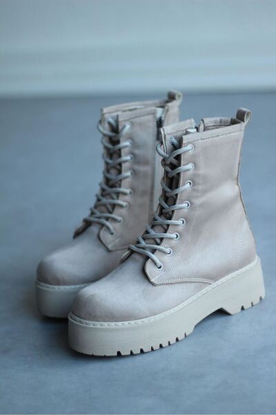 Mida Shoes Martins Ten Süet Kadın Bot