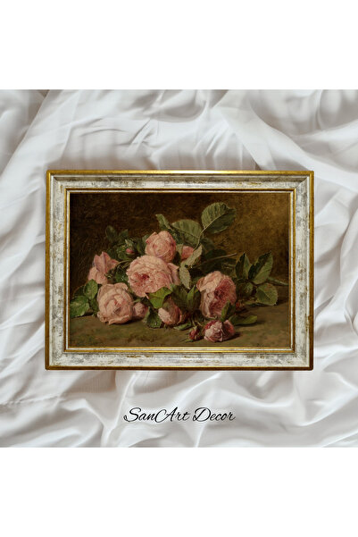 Sanart Pictură vintage cu rame, pictură în ulei, pictură înrămată, decor arti...
