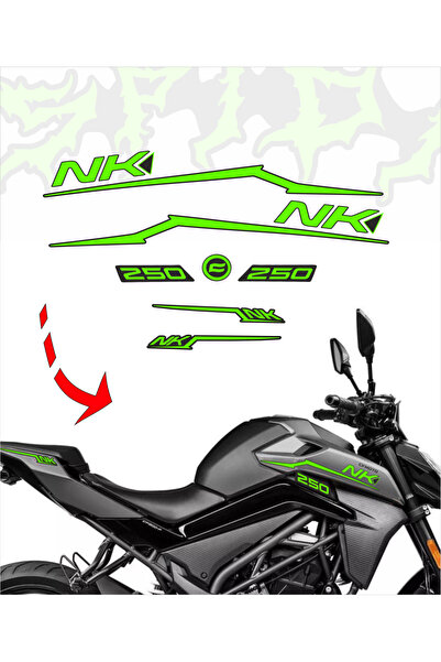 CF Moto NK250 Sticker Set Yeşil