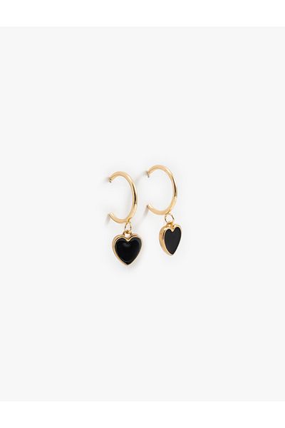 Koton Heart Hoop Earrings - Stylish Design