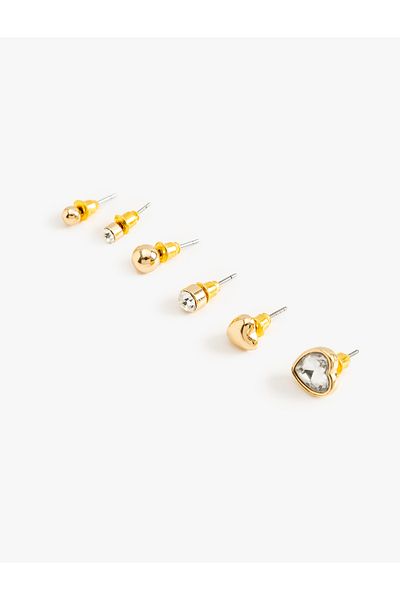 Koton Stone Detailed Ball Earring Set
