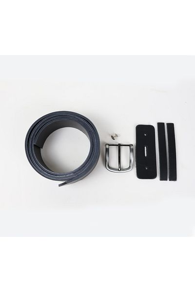 AiryFooT DIY Vejetal 100% Leather Vaketa Belt Making Set (Black)