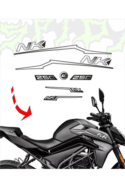 CF Moto NK250 Sticker Set Beyaz