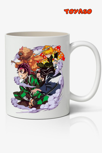 Toyaso شيطان القاتل شيطان يقطع شخصيات تحت عنوان أنيمي القدح الأبيض هدية لصديق...