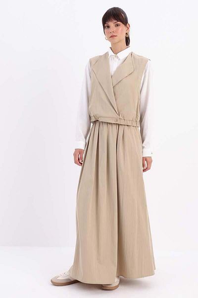 ALLDAY Sand-Vest Skirt Suit