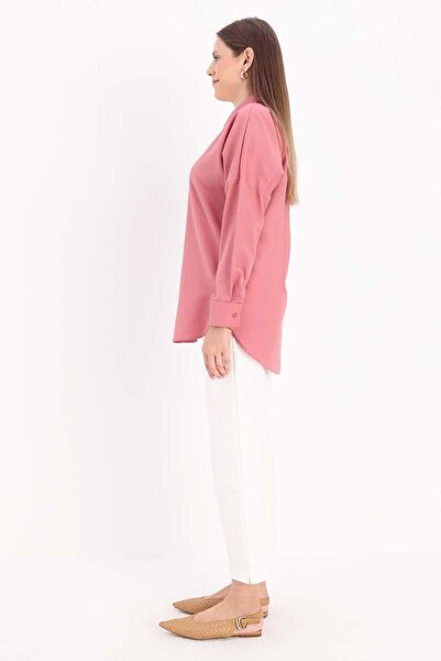 ALLDAY Light Rose-Oversize Basic Shirt