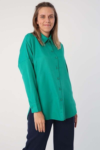 ALLDAY Emerald-Oversize Basic Shirt