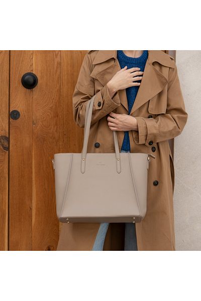 Violet Hamden Essential Bag Taupefarbener Shopper Mit 13-zoll-laptopfach Vh25035-878