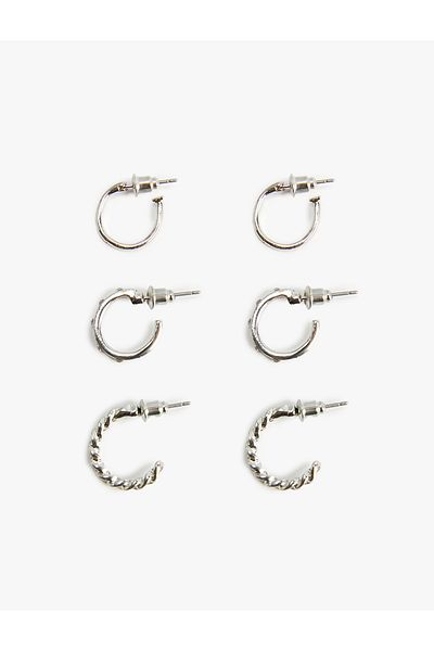Koton 3-Piece Hoop Earring Set