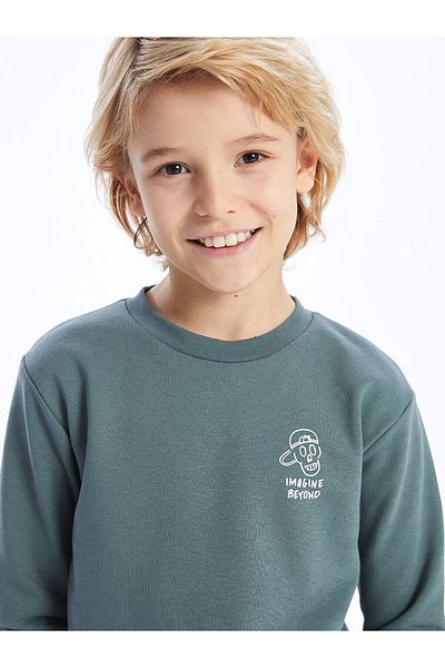 LC Waikiki Φούτερ για αγόρι - LCW Kids, Crew Neck, Printed, Μακρυμάνικο