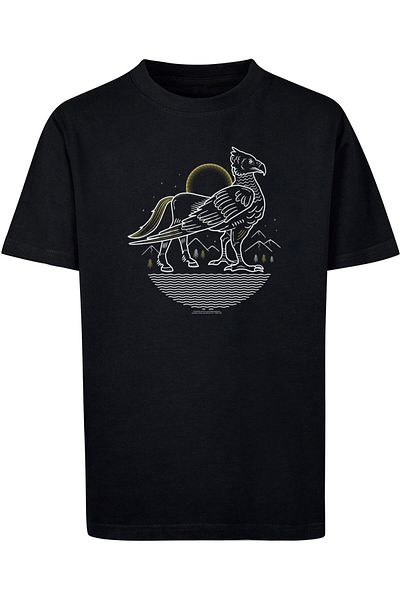 ABSOLUTE CULT Harry Potter - Seidenschnabel Line Art Basic T-Shirt für Kinder