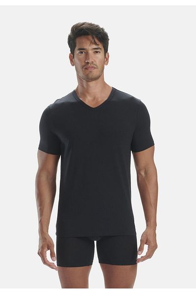 adidas T-Shirt Kurzarmshirt mit V-Ausschnitt 2er Pack