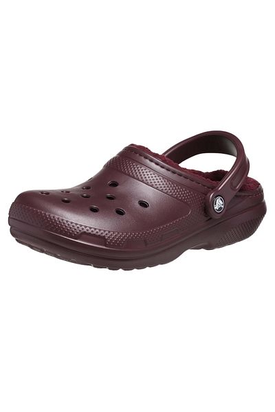 Crocs Sandale Gefütterter Clog mit flauschigem Futter und Fersenriemen