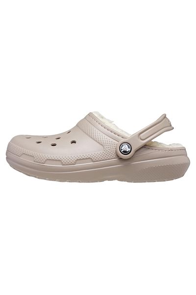 Crocs Sandale Gefütterter Clog mit flauschigem Futter und Fersenriemen