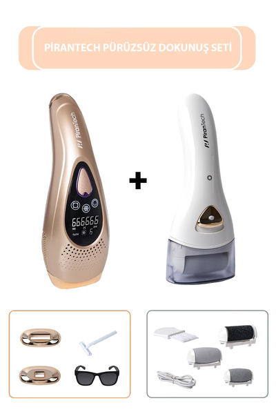 PiranTech Bhrl-10 Lcd Ekranlı 9 Seviyeli Ipl Epilasyon Aleti / Bcm-1138 Su Geçirmez Ayak Bakım Törpüsü