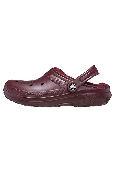 Crocs Sandale Gefütterter Clog mit flauschigem Futter und Fersenriemen