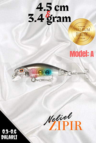 NELİEL 45mm 3,4gr Pro Zıpır Lures Rapala, SAHTE Balık, Suni Yem, Avcı Maket B...