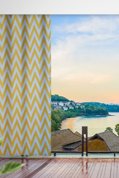 ALTINPAMUK Elit Balkon Perdesi Enxboy Seçenekli Kuşgözlü Balkon Brandası Sarı...