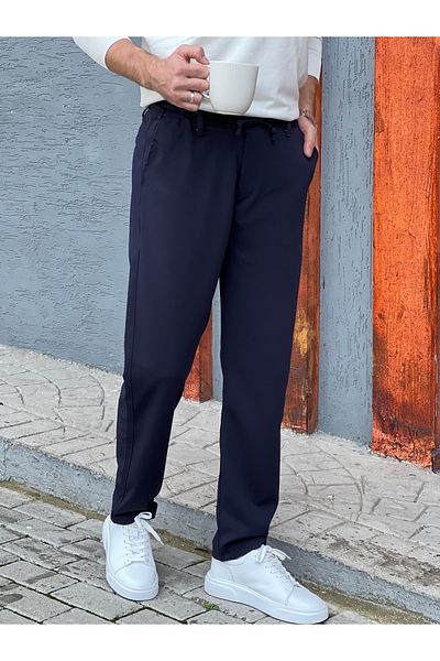 ElitWear Men's Drawstring and Elastic Waist Jogger Chino Pants