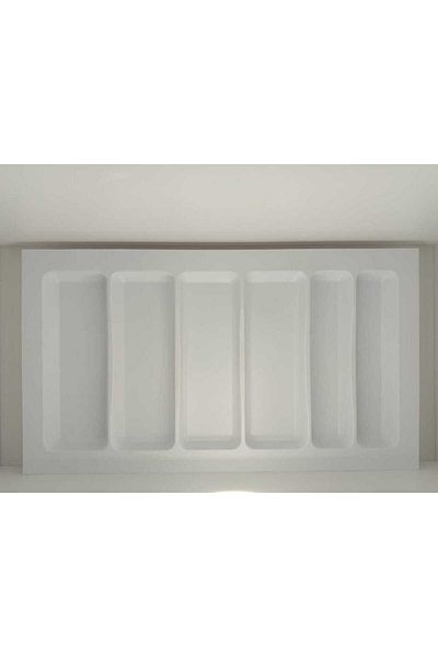 almital mobilya aksesuarları furniture accessories 85x49 εκ. Σετ 2 Λευκά Μαχαιροπήρουνα και Κουτάλια - 79Χ41 εκ. Κοπή
