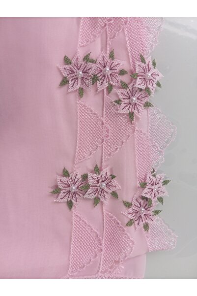 NUMİSTORE İğne oyası pembe renk namaz örtüsü