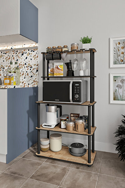 messer Dekoratif MASİVO MIKRODALGA ESSPRESSO 4 Katlı 33 CMx68 CM Dikdörtgen Ç...