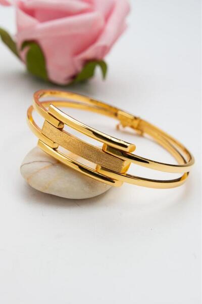 latif kuyumcu 22 Ayar Altın İkili Kaburga Kelepçe Bilezik LKBLK1212