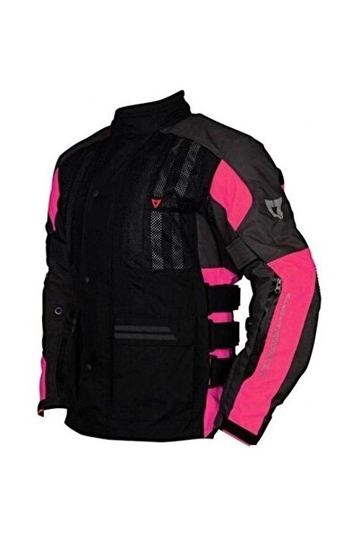 VENOM Tourex grey black pink waterproof women's motorcycle jacket (fits narrow)