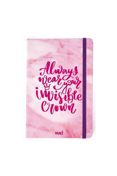 VUKİ Patterned Hard Cover Elastic Notebook A5