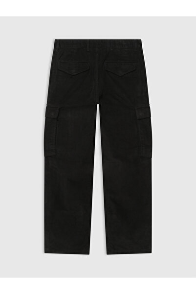 GAP Erkek Siyah Kadife Kargo Cord Pantolon