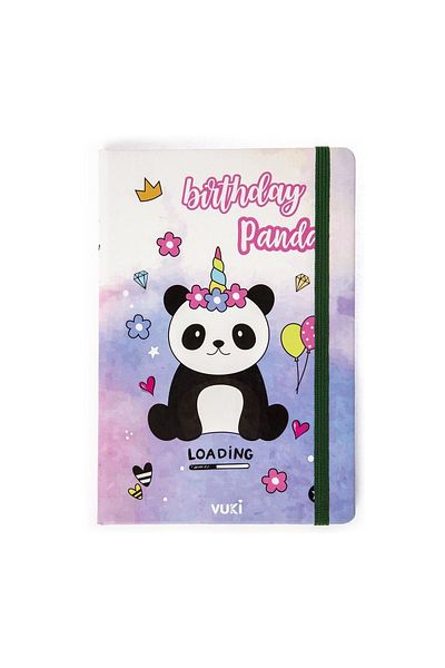 VUKİ Patterned Hard Cover Elastic Notebook A5