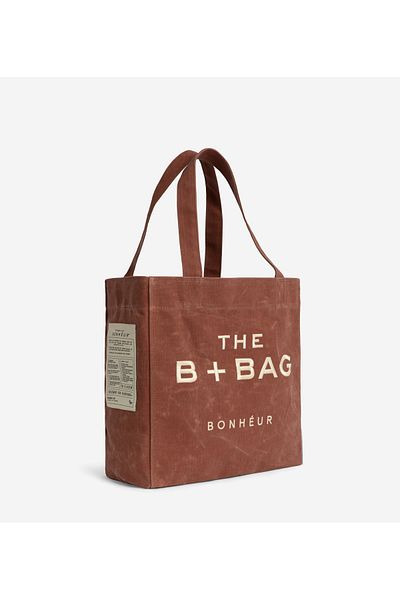 Bonheur Canvas Terra Cota Medium Tote Bag