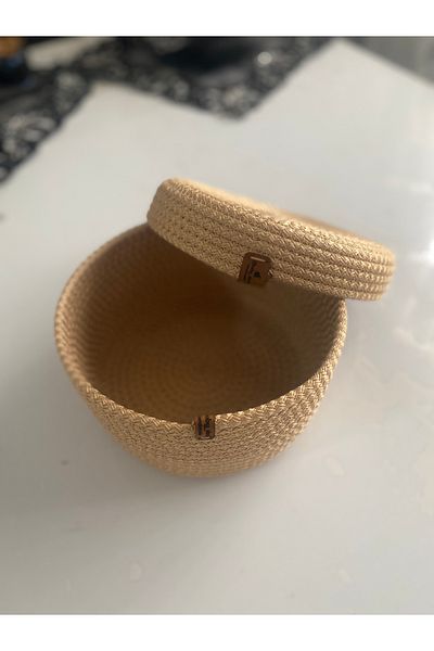 EBRULİ HOME DEKORATİF Gift, Organizer, Organizer Multi-Purpose Basket with Lid