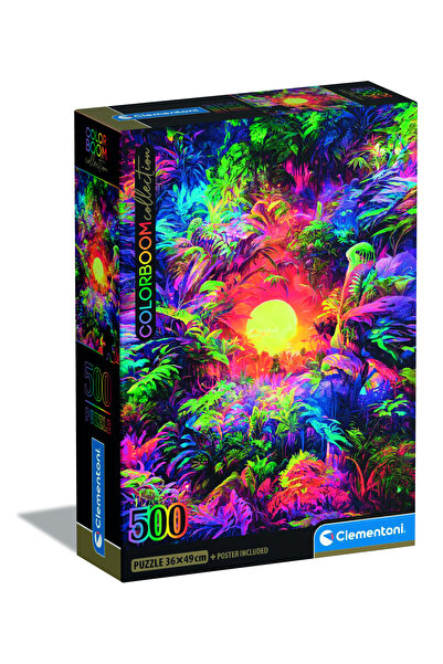 CLEMENTONI Puzzle Psychedelic Colorboom 500 Piese