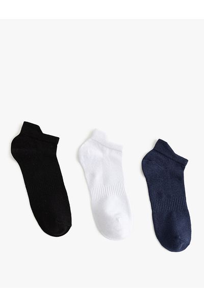 Koton Set de 3 șosete ghete - amestec de bumbac multicolor