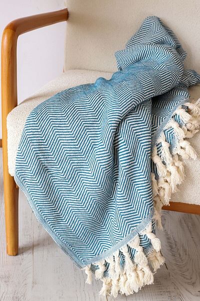 Koza Mix towel Husa Canapea Albastra 180x210 Cm Husa Scaun