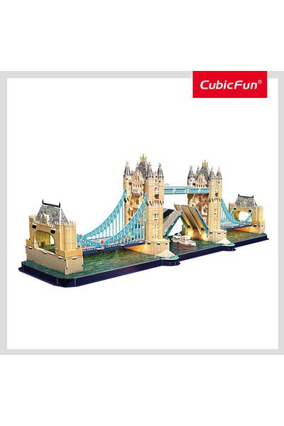 Cubic Fun 3D Puzzle LED Tower Bridge 222 Pieces , Battery Operated