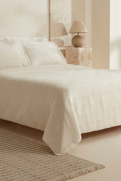 Karaca Home White Royale King Size Duvet Cover Set