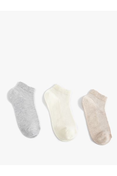 Koton Set of 3 Booties Socks Multicolored