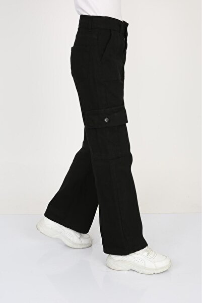 Zaziko Kids Kız Çocuk Ispanyol Paça Pantolon Pnt.0013-z