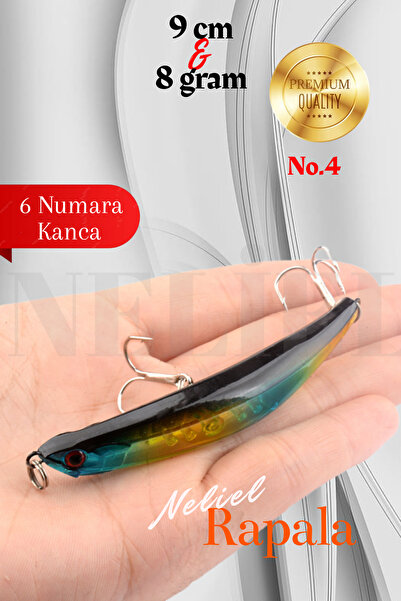 NELİEL 9cm 8gr Minnow, SAHTE Yem, Rapala,Maket Balık, Levrek, Çupra, Kefal, T...