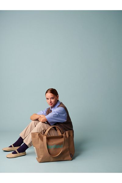 Bonheur N ° 4 Canvas Bag- Espresso Cream